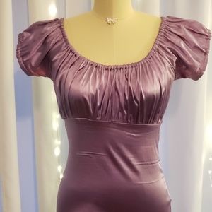 Purple satin top